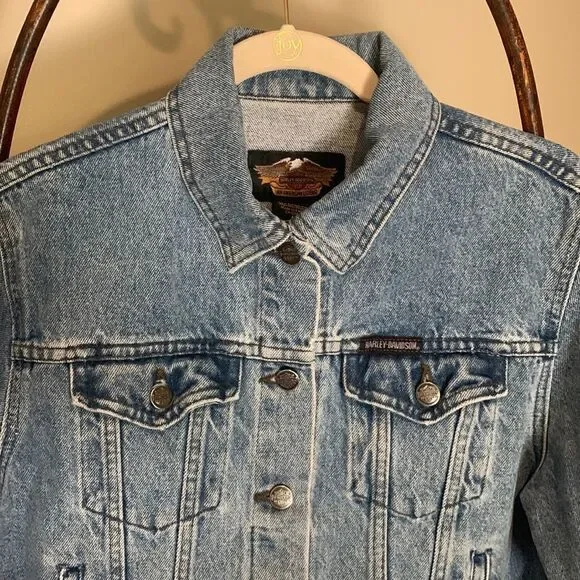 Harley Davidson Jean Jacket - Picture 3 of 10